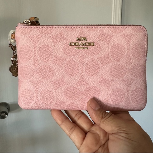 Coach Corner Zip Wristlet Wallet With Charms - Picture 4 of 12